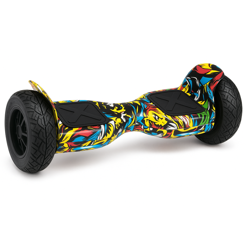 Hoverboard 8,5 Offroad com Bluetooth e LEDs - Amarelo Grafitte