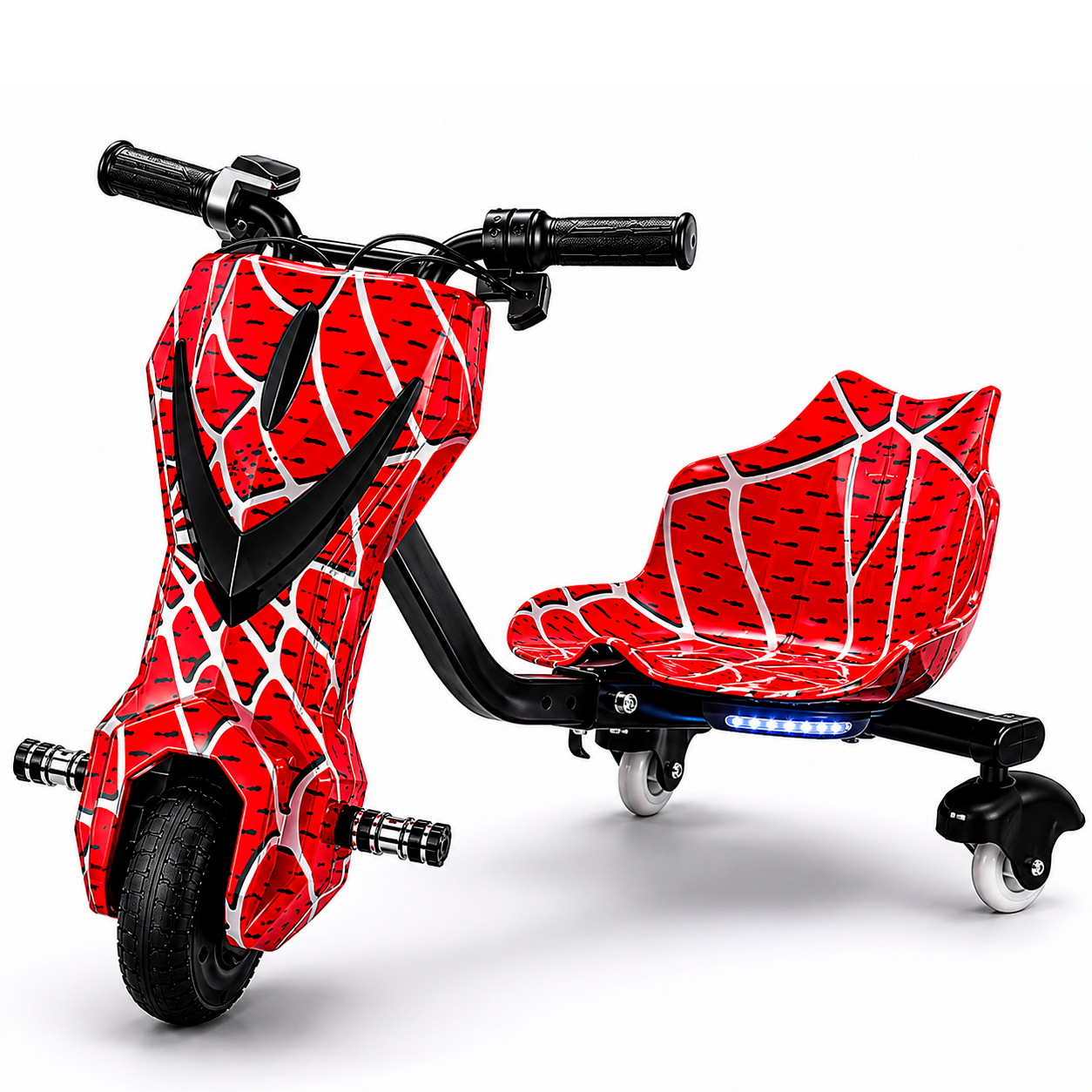 Triciclo Elétrico Drift 6,5" Bluetooth LED - Spider
