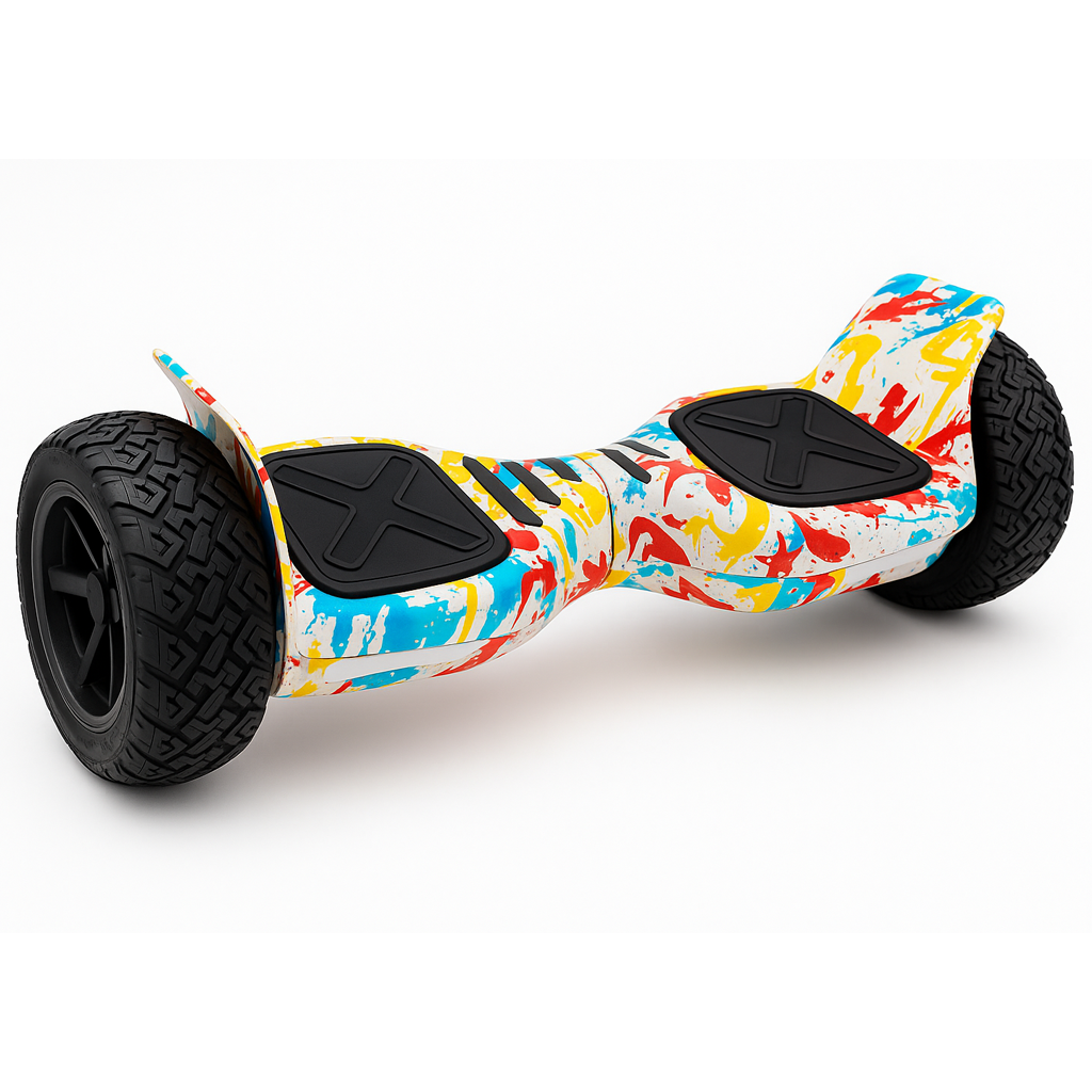 Hoverboard 8,5 Offroad com Bluetooth e LEDs - Branco Grafitte