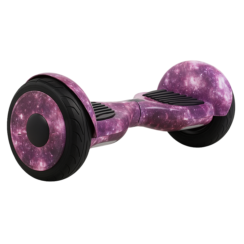Skate Eletrico Hoverboard 10 Polegadas com Bluetooth - Roxo Galaxia